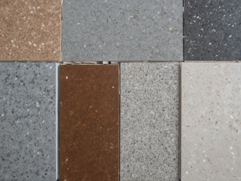 Professional stonemason measuring countertop installation